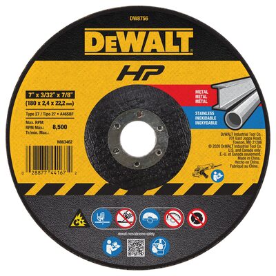 DEWALT High-Performance Cutting and Notching Wheels