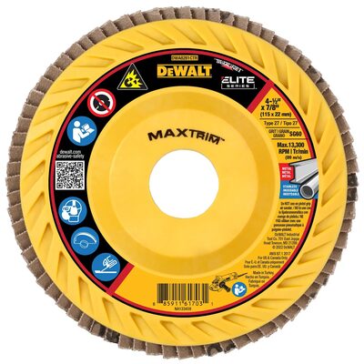 DEWALT 4-1/2 X 7/8 60G T27 Elite Ceramic Trim Flap