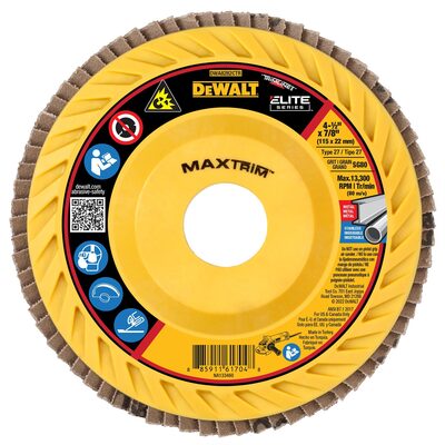 DEWALT 4-1/2 X 7/8 80G T27 Elite Ceramic Trim Flap