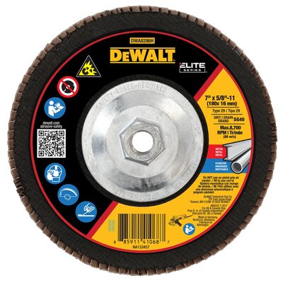 DEWALT 7 X 5/8-11 40G T29 ELITE CERAMIC FLAP