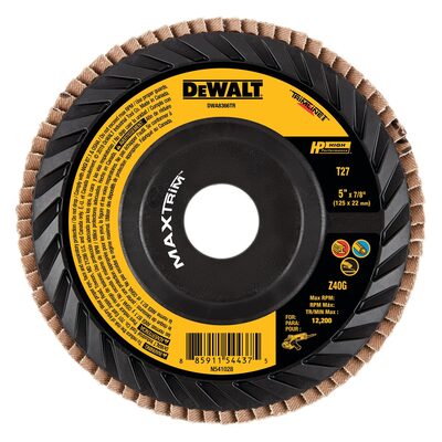 DEWALT HP MAXTRIM Trimmable Backer Flap Disc