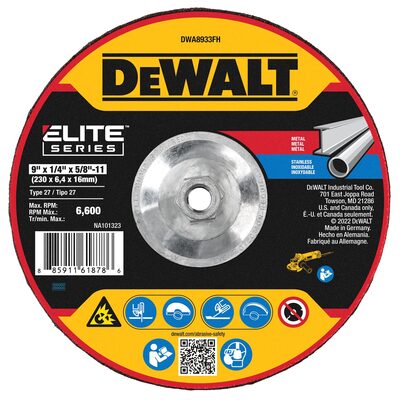 DEWALT ELITE SERIES Grinding Wheels 9 X 1/4 X 5/8-11 Xp Ceramic