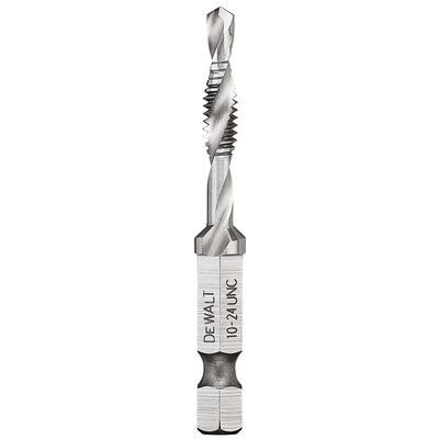 DEWALT Impact Ready 10-24 Unc Drill Tap, 1/4" Capacity