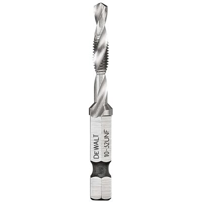 DEWALT Impact Ready 10-32 Unf Drill Tap, 1/4" Capacity