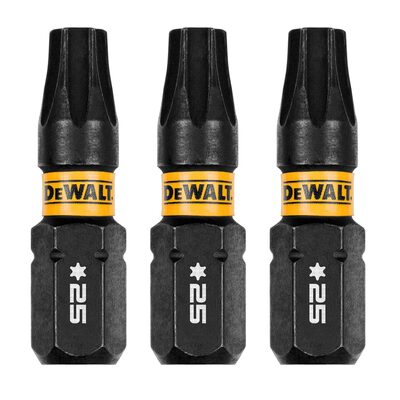 DEWALT 1In Torx T25 Flextorq 3Pk