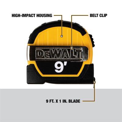 DEWALT 9 Ft. Magnetic Pocket Tape Measure