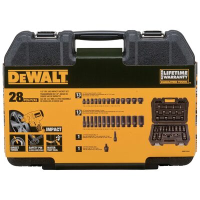 DeWalt DEWALT 28PC SAE 1/2"DR IM SOCKET COMBO SET