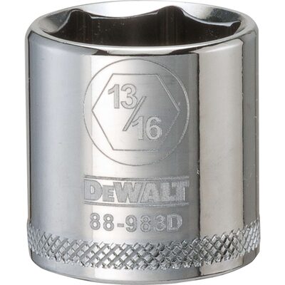 DEWALT 001Pc 38Dr Socket-06Pt-13/16