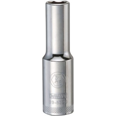 DEWALT 001Pc 12Dr Deep Socket-06Pt-7/16