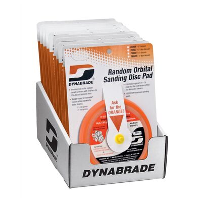 Dynabrade 10PC 5" Non Vacuum Sanding Disc Display