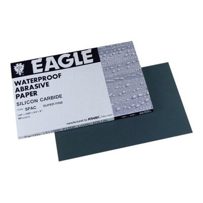 Eagle Abrasives, Inc. KOVAX 131-0600 Sanding Sheet, 5-1/2 in W x 9 in L, 600 Grit, P600-A Grade, Silicon Carbide