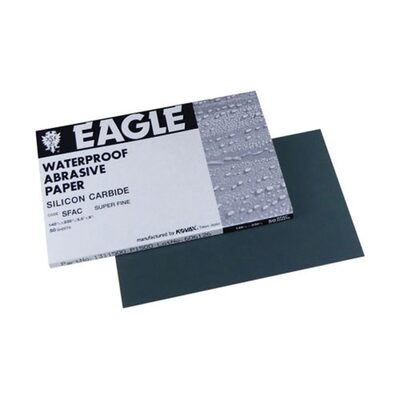 Eagle Abrasives, Inc. KOVAX 131-1500 Sanding Sheet, 5-1/2 in W x 9 in L, 1500 Grit, Silicon Carbide Abrasive, Paper Backing, Wet