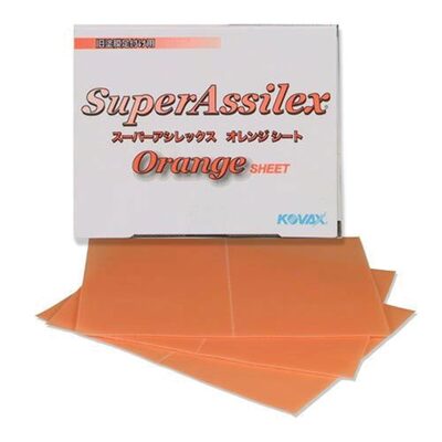 Eagle Abrasives, Inc. KOVAX Super Assilex 191-1510 Sanding Sheet, 130 mm W x 170 mm L, 1200 Grit, Aluminum Oxide Abrasive, Orange