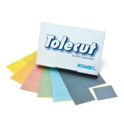 Eagle Abrasives, Inc. KOVAX Tolecut 191-1522 8-Cut Stickon Block Sheet, 70 mm W x 114 mm L, 2000 Grit, K-2000 Grade, Green