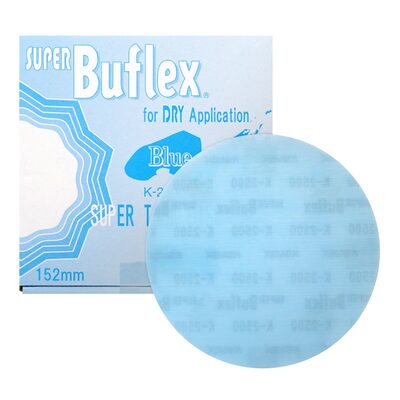 Eagle Abrasives, Inc. Super Buflex 193-1506, 6 in Disc 2500 Grit, Blue, Dry, Hook and Loop, No Holes