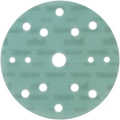 Eagle Abrasives, Inc. KOVAX Super Buflex 193-1565 Buflex Disc, 6 in, 15 Holes, 2000 Grit, Super-Tack Attachment, Green