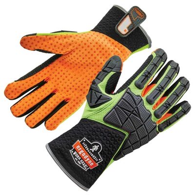 Ergodyne 925F(x) 2XL Lime Std Dorsal Impact-Reduce Gloves