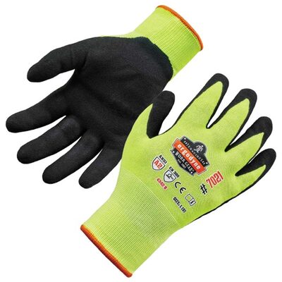 Ergodyne 7021 2XL Lime Nitrile-Coated Cut-Resis Gloves A2 Level WSX
