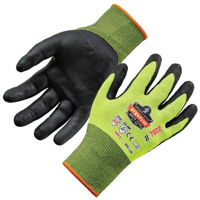 Ergodyne 7022 XL Lime Nitrile-Coated Cut-Resis Gloves A2 DSX