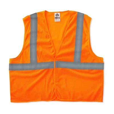 Ergodyne 8205HL L/XL Orange Type R Class 2 Super Mesh Vest