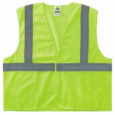 Ergodyne 8205HL XS Lime Type R Class 2 Super Mesh Vest