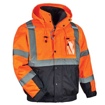 Ergodyne 8381 3XL Orange Type R Class 3 3-in-1 Bomber Jacket