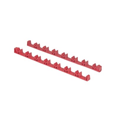 Ernst Mfg. 14 Tool No-Slip Low Profile Screwdriver Rails, Red