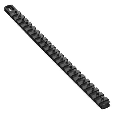 Ernst Mfg. 18 Inch Socket Organizer w/Twist Lock Clips - Black-1/4 Inch