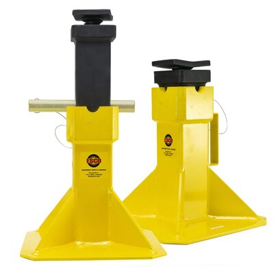 ESCO 22 Ton Jack Stands with Adjustable Screw Top Saddle (Pair)