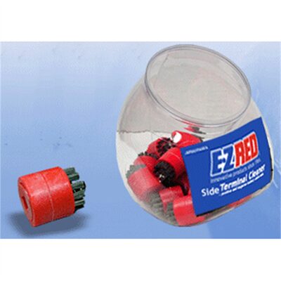 E-Z Red 20PC Side Battery Terminal Cleaner Brush Display