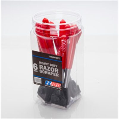 E-Z Red 10PC 6" Scraper Display
