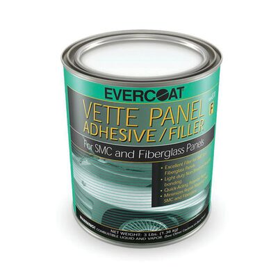 Fibre glass Evercoat 100870 Body Filler, 1 qt Can, Gray, Paste