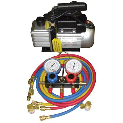 FJC VACUUM PUMP AND GAUGE SET