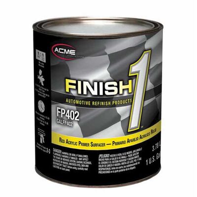 Finish 1 Automotive Refinish Products FP402-1 Acrylic Primer, 1 gal Can, Red, 1:1 Mixing