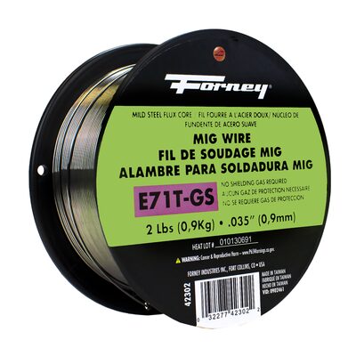 Forney Industries E71T-GS Self, Steel Flux-Core Welding Wire, .035 in x 2 Pound