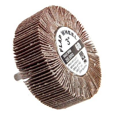 Forney Industries Forney 60181 Flap Wheel, Shank Mounted, 3 in x 1 in, Grit: 60