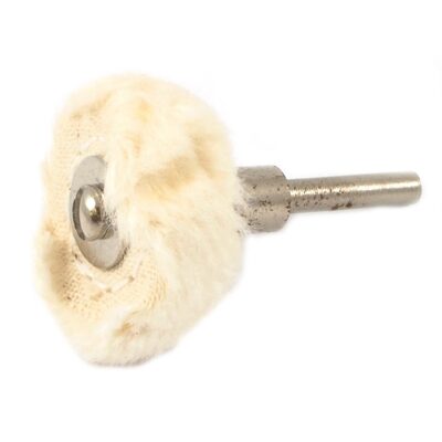 Forney Industries Buffing Wheel, Cotton, 1 in x 1/8 in Shaft