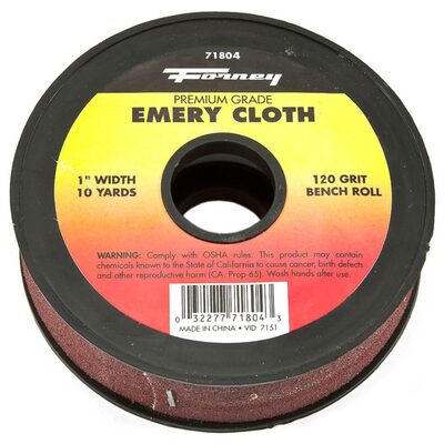 Forney Industries Emery Cloth Bench Roll, 120 Grit