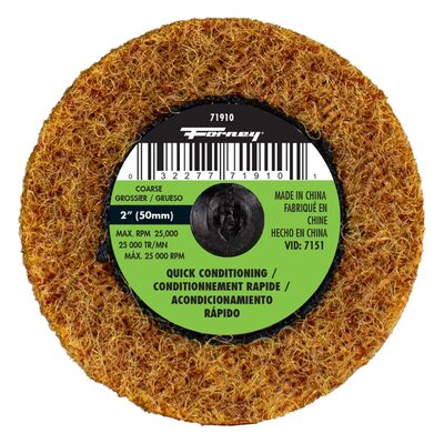 Forney Industries Surface Prep Pad, 2 in (Coarse Grit)
