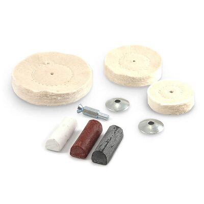 Forney Industries Buffing Kit, Drill Mounted, 7-Piece