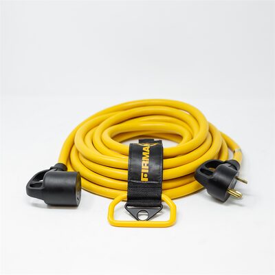 Firman Power Cord TT-30P to TT-30R 25ft Extension 10 AWG and Storage Strap