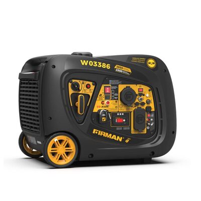 Firman Inverter, 3300W/3650W, Gasoline, Remote Start, 120V w/CO Alert
