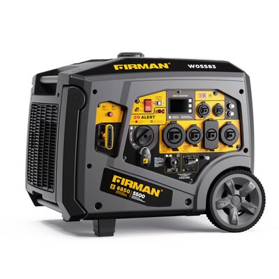Firman Gas Inverter Portable Generator 6850/5500 Watt Remote Start 120/240V Parallel Ready CO Alert 49 ST CAN