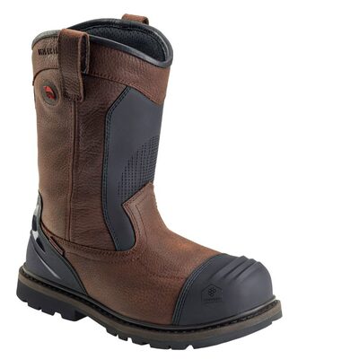 Avenger Hammer Wellington Series - Men's Boots - Carbon Nano-Fiber Toe - IC|EH|SR|PR|MT - Brown/Black - Size: 9.5W
