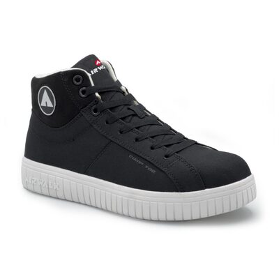 AIRWALK DEUCE Mid - Men's Mid Top Shoe - CT|EH|SR - Black/White - Size: 13 - D - (Regular)