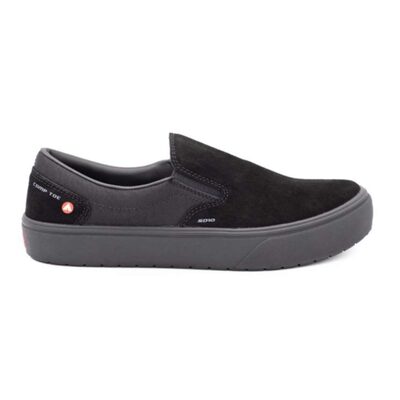 AIRWALK VENICE SD10 - Women's Suede Slip On - CT|SD|SF|SR - Black / Black - Size: 7 - D - (Regular)