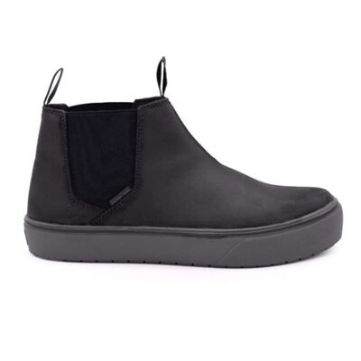 AIRWALK VENICE - Men's Leather Chelsea Slip On - CT|EH|SF|SR - Black / Forged Iron - Size: 10.5 - D - (Regular)