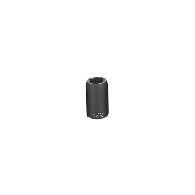 Grey Pneumatic 1/2" Drive x 1/2" Standard Socket
