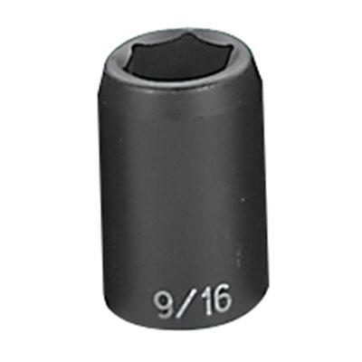 Grey Pneumatic 1/2" Drive x 9/16" Standard Socket