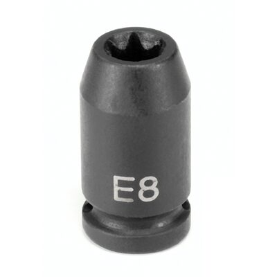 Grey Pneumatic 1/4" Drive x E8 External Star Impact Socket